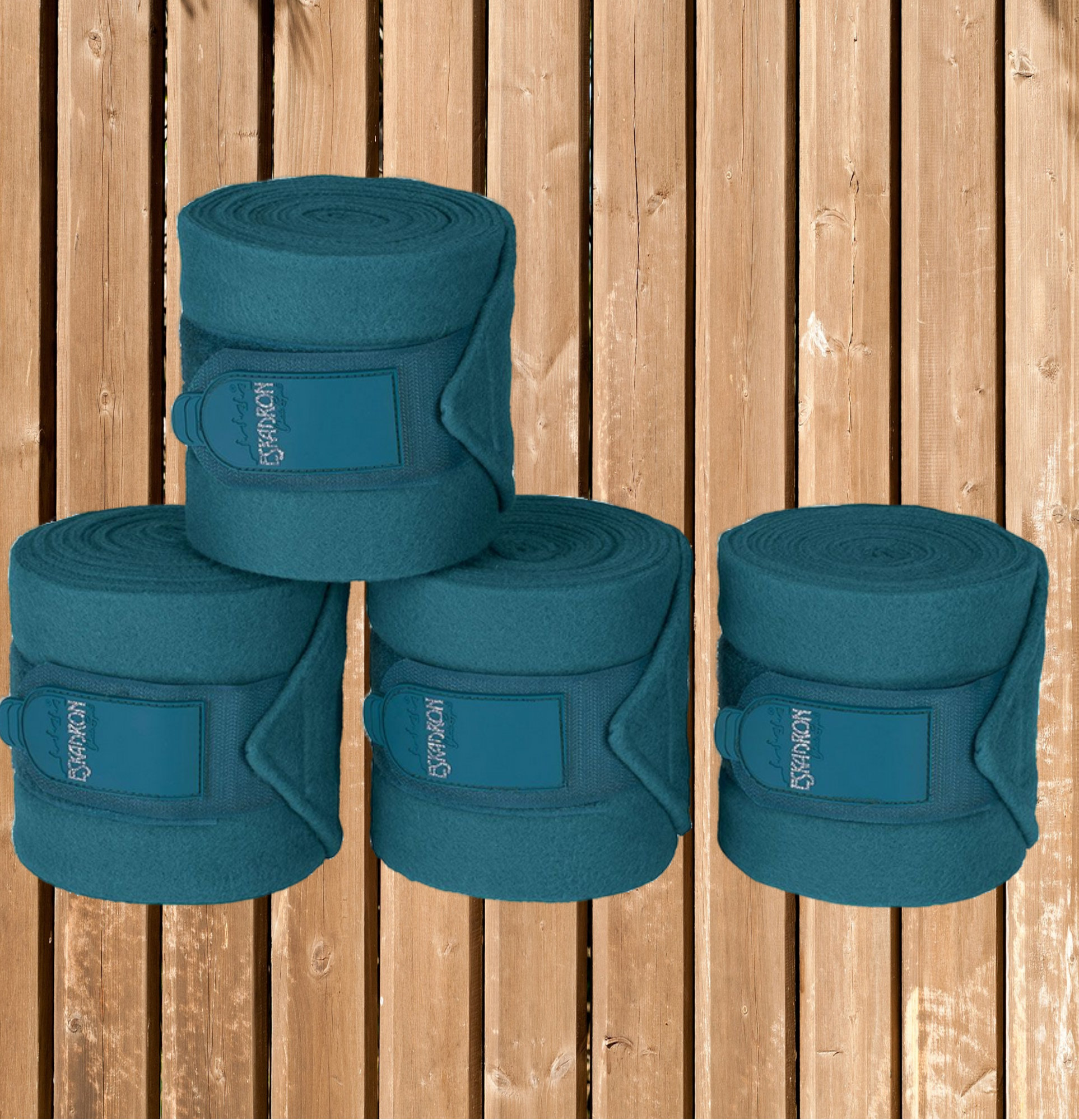 Eskadron Fleece Bandagen teal blue